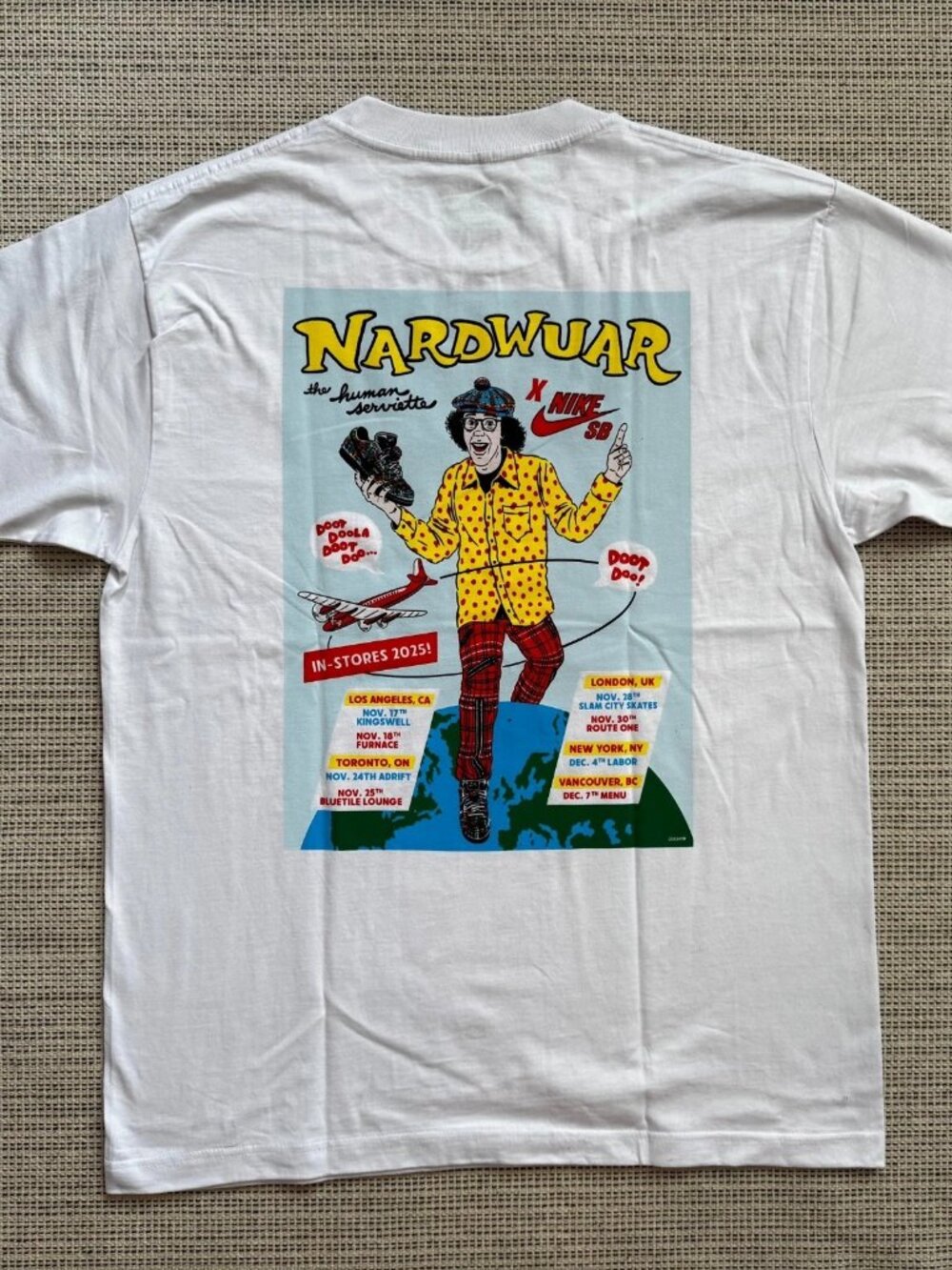 RARE 2025 NARDWUAR NIKE SB OFFICIAL PROMO T-SHIRT SIZE LARGE L BRAND NEW TEE